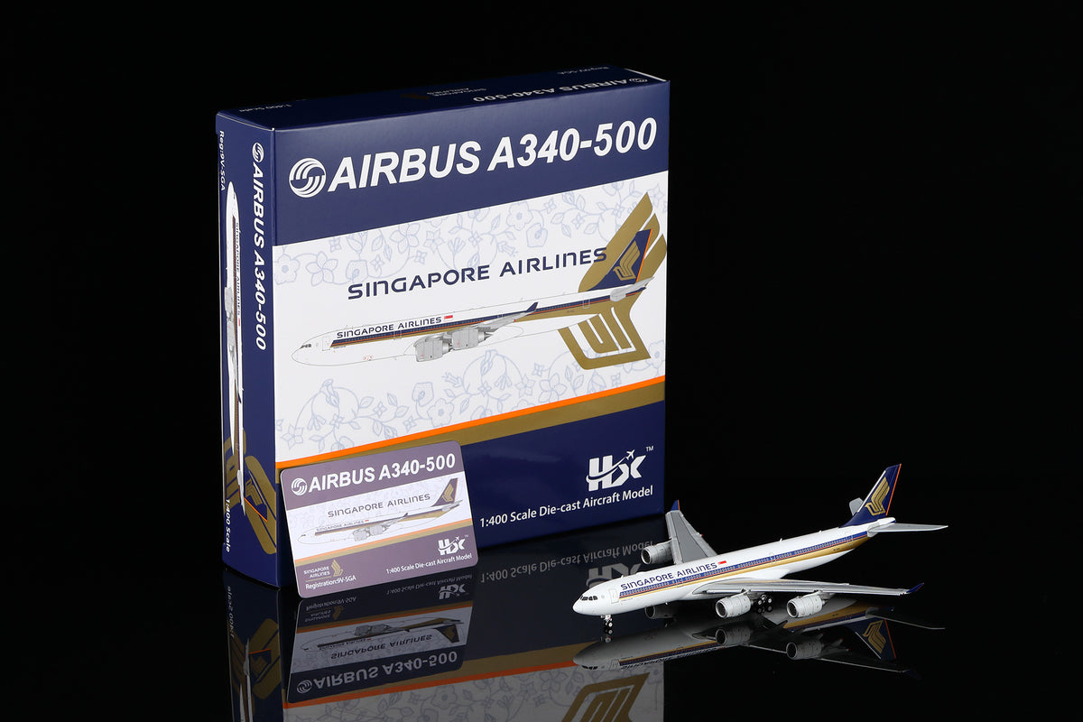 1/400 Singapore Airlines Airbus A340-5009V-SGA A530101F Flaps Down - image 1