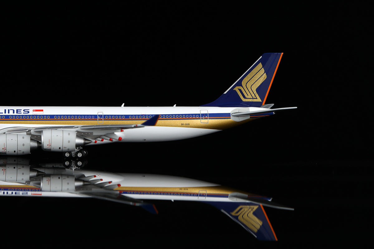 1/400 Singapore Airlines Airbus A340-500 9V-SGD A530104F Flaps Down - image 6