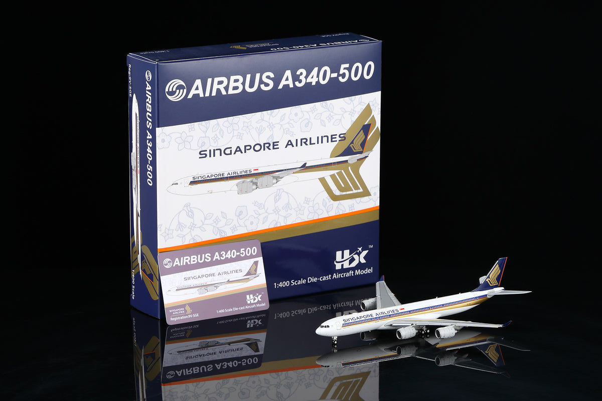 1/400 Singapore Airlines Airbus A340-500 9V-SGE A530105F Flaps Down - image 1