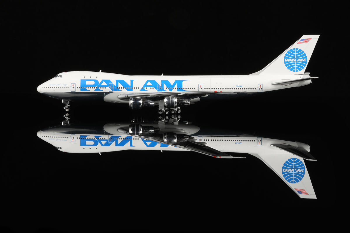 1/400 Pan Am B747-100 "Clipper JUAN T.TRIPPE" N747PA B551403PF Flaps Down - image 1