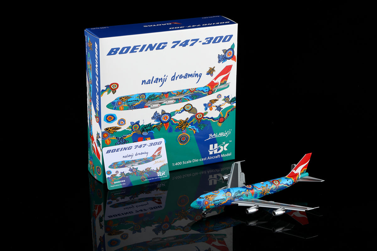 1/400 Qantas B747-300 "Nalanji Dreanming" VH-EBU B606501F Flaps Down - image 1
