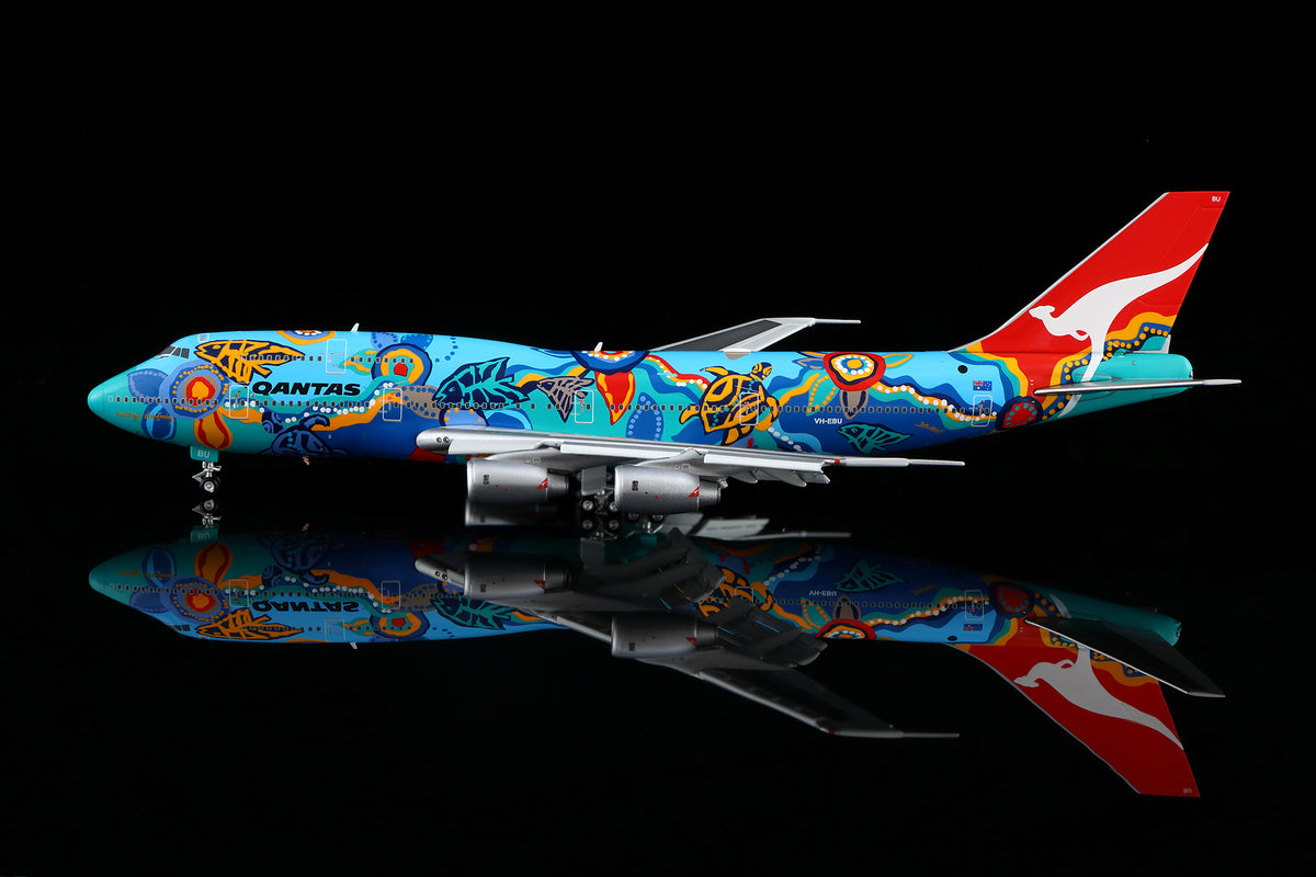 1/400 Qantas B747-300 "Nalanji Dreanming" VH-EBU B606501F Flaps Down - image 2