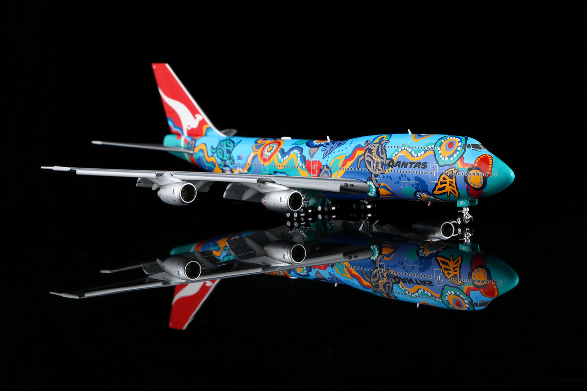 1/400 Qantas B747-300 "Nalanji Dreanming" VH-EBU B606501F Flaps Down - image 3