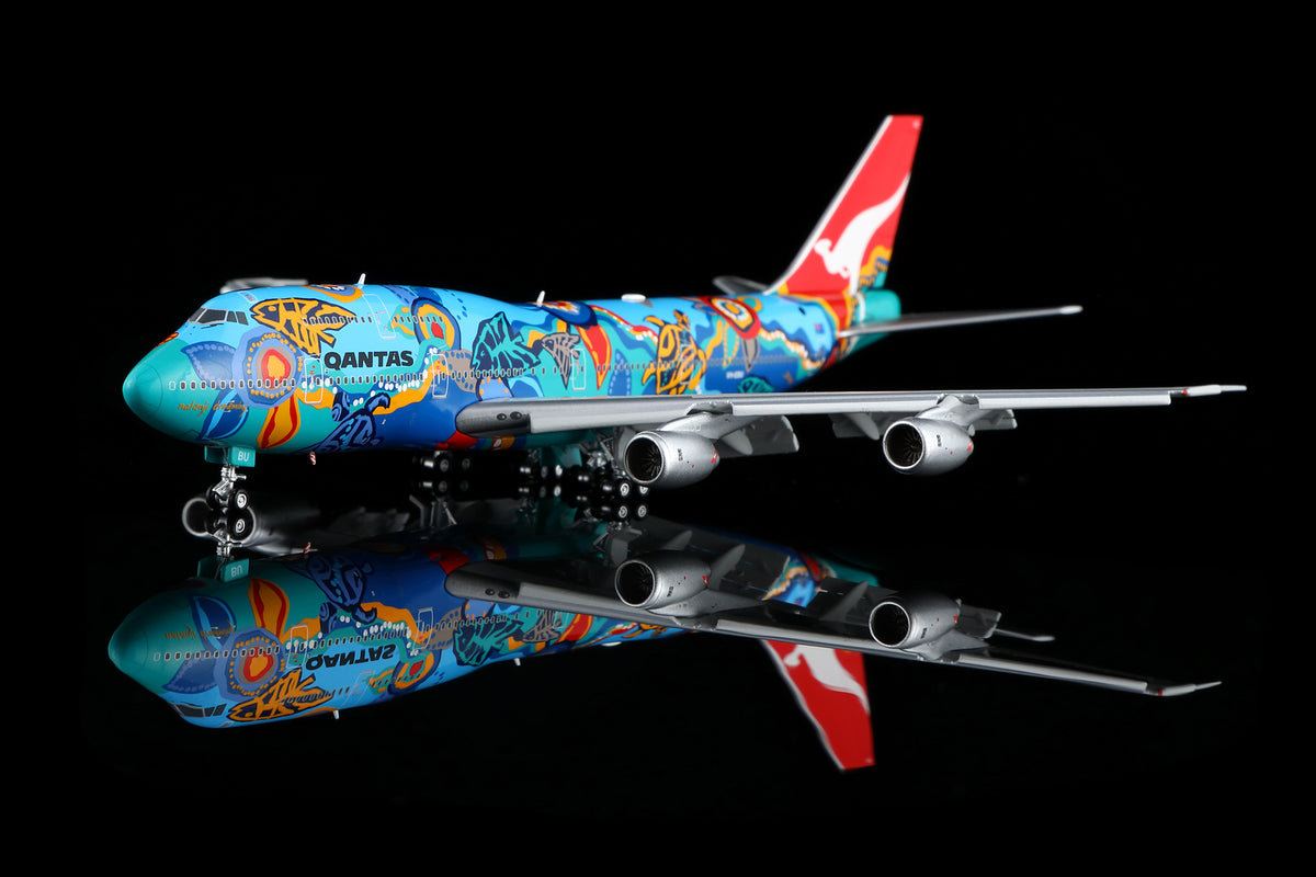 1/400 Qantas B747-300 "Nalanji Dreanming" VH-EBU B606501F Flaps Down - image 4