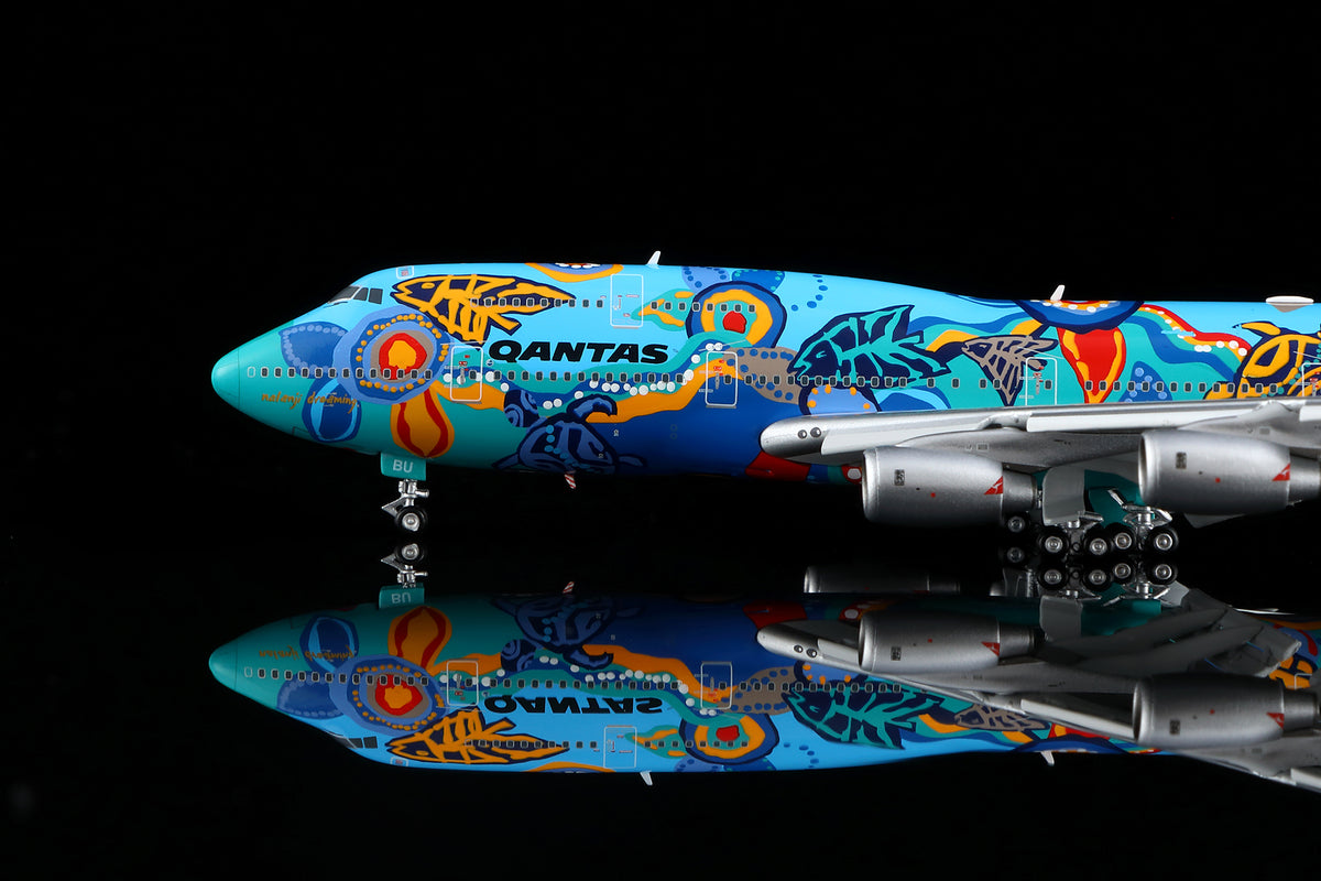 1/400 Qantas B747-300 "Nalanji Dreanming" VH-EBU B606501F Flaps Down - image 5