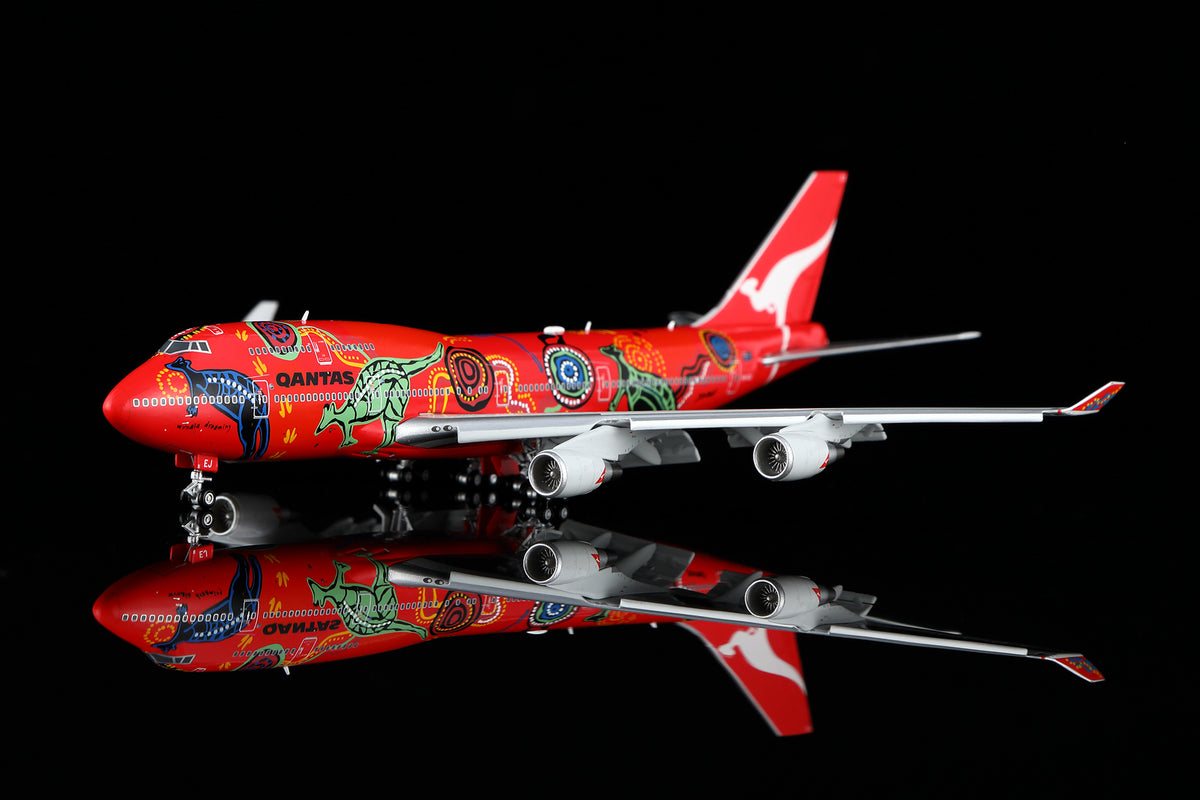 1/400 Qantas B747-400 "Wunala Dreaming" VH-OEJ B616501F Flaps Down - image 3