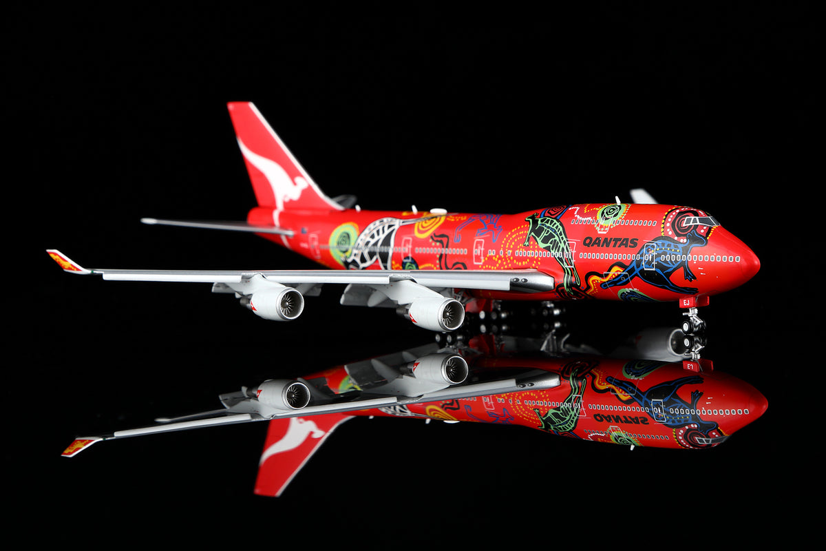 1/400 Qantas B747-400 "Wunala Dreaming" VH-OEJ B616501F Flaps Down - image 4