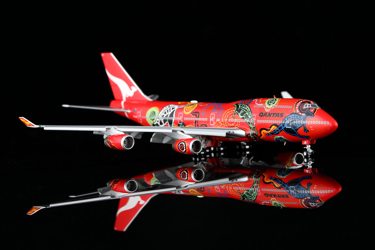 1/400 Qantas B747-400 "Wunala Dreaming" VH-OJB B616502F Flaps Down - image 3