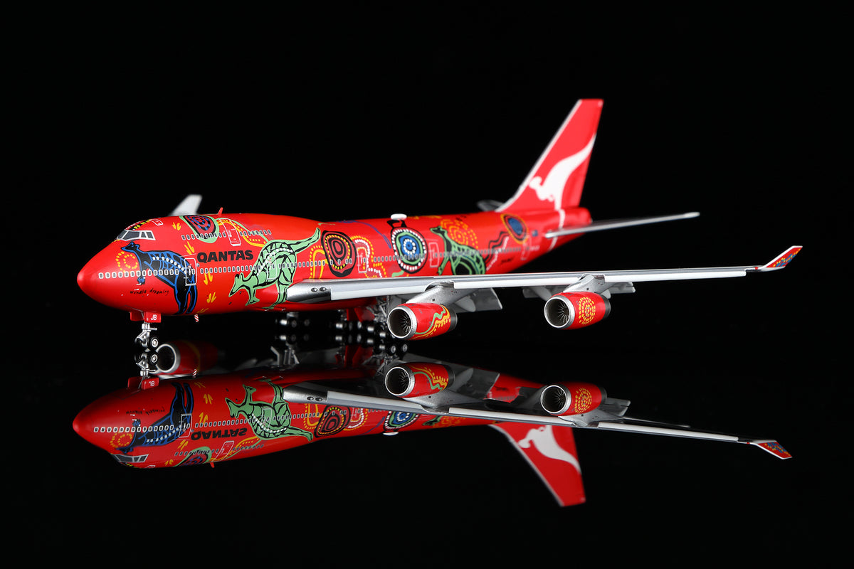 1/400 Qantas B747-400 "Wunala Dreaming" VH-OJB B616502F Flaps Down - image 4