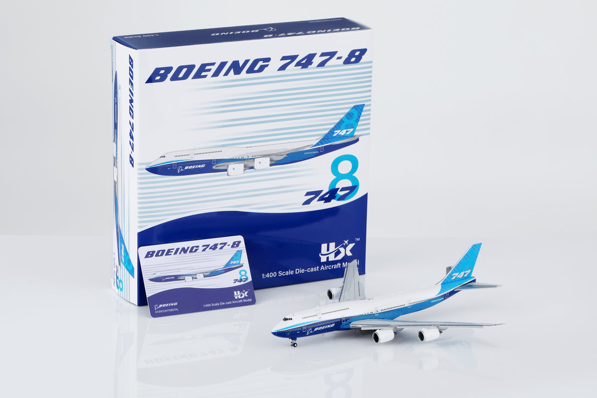 1/400 Boeing Company B747-8 Blue "House livery" B631003F Flaps Down - image 1