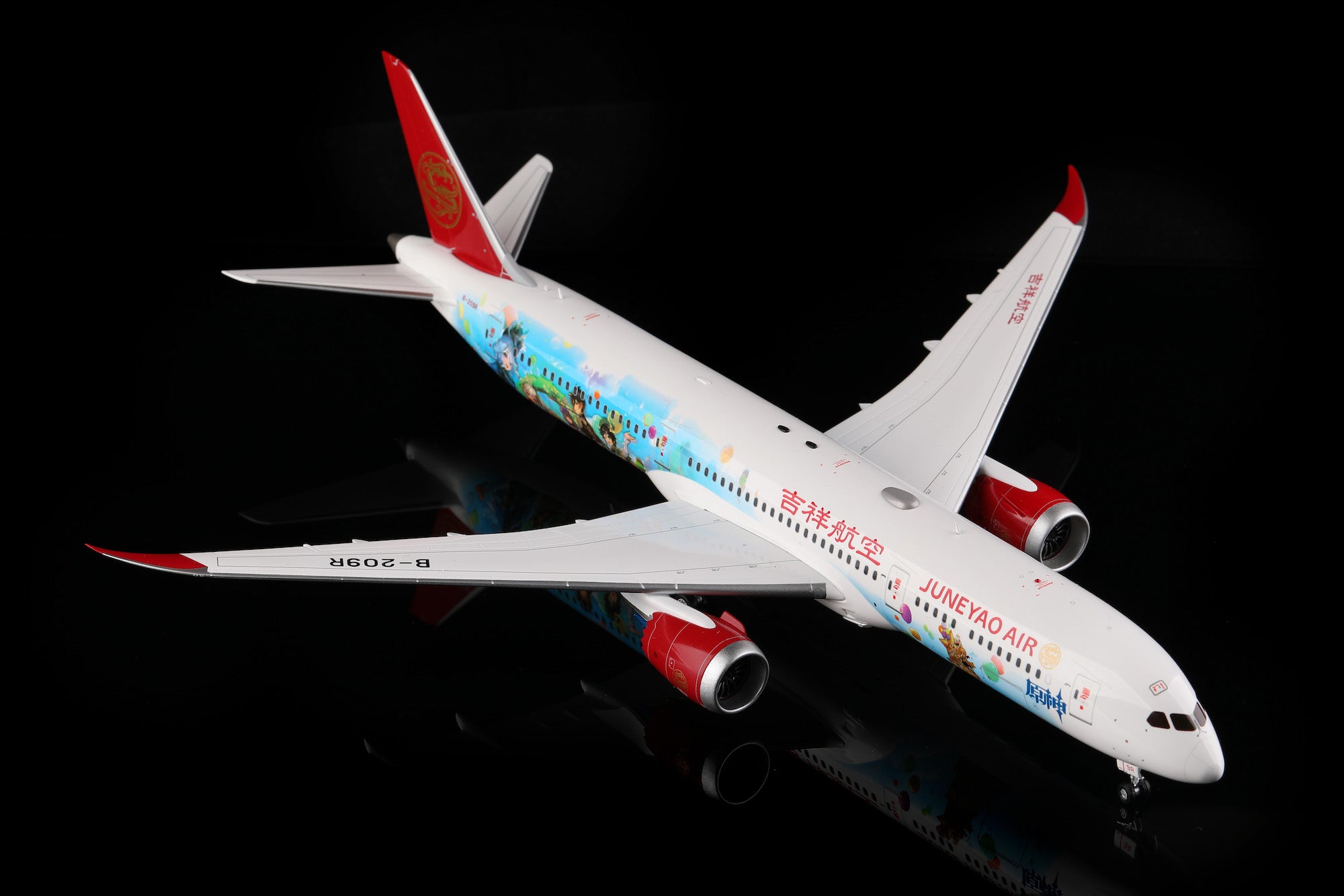 Juneyao Air B787-9 B-209R diecast aircraft model