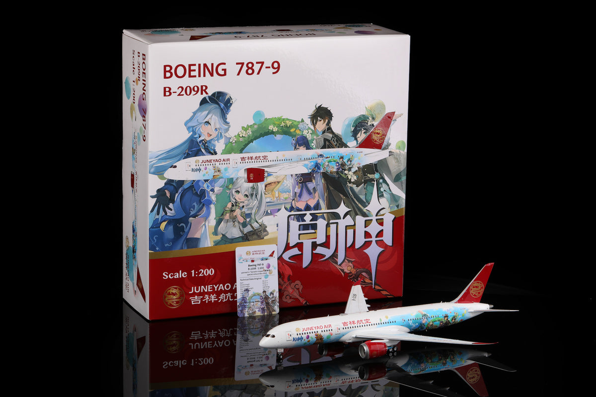 Juneyao Air B787-9 B-209R diecast aircraft model