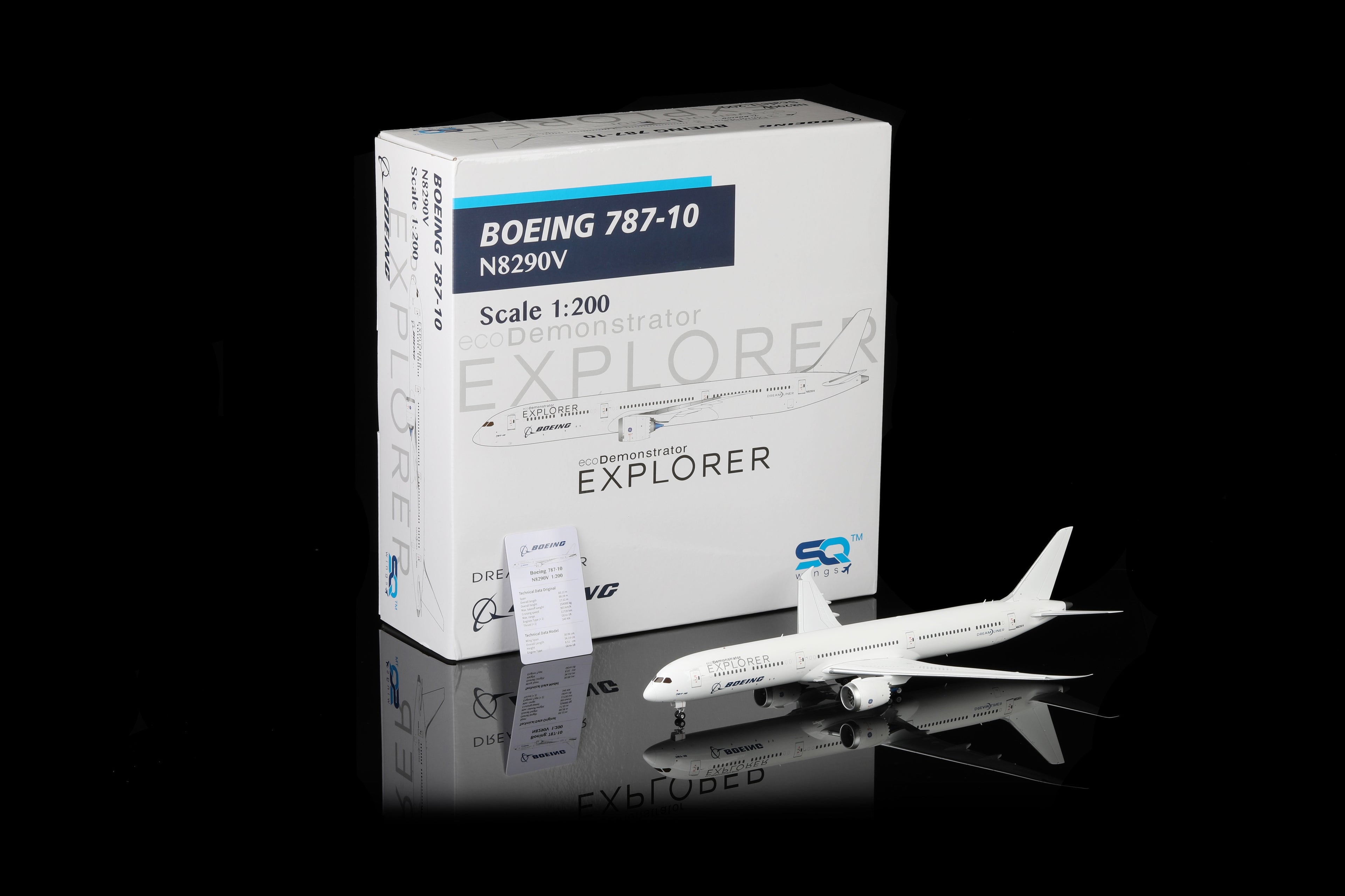 Boeing 787-10 Dreamliner Boeing House Color N829OV diecast aircraft model
