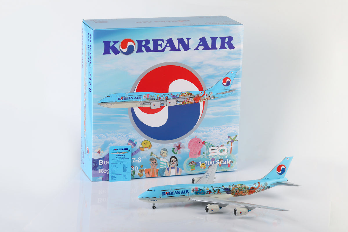 Korean Air B747-8 HL7630 "11th Children's Drawing Contest Livery" diecast aircraft model