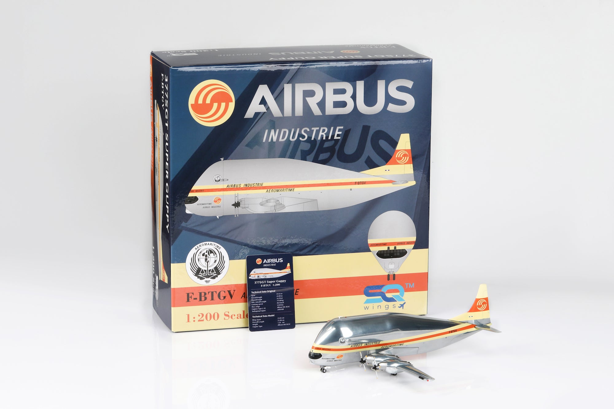 Boeing B377SGT Super Guppy Airbus Industrie Aeromaritime F-BTGV diecast aircraft model
