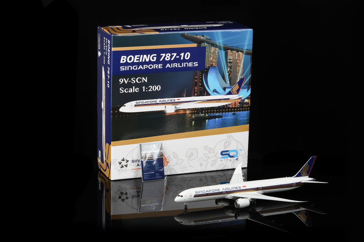 Singapore Airlines B787-10 9V-SCN diecast aircraft model