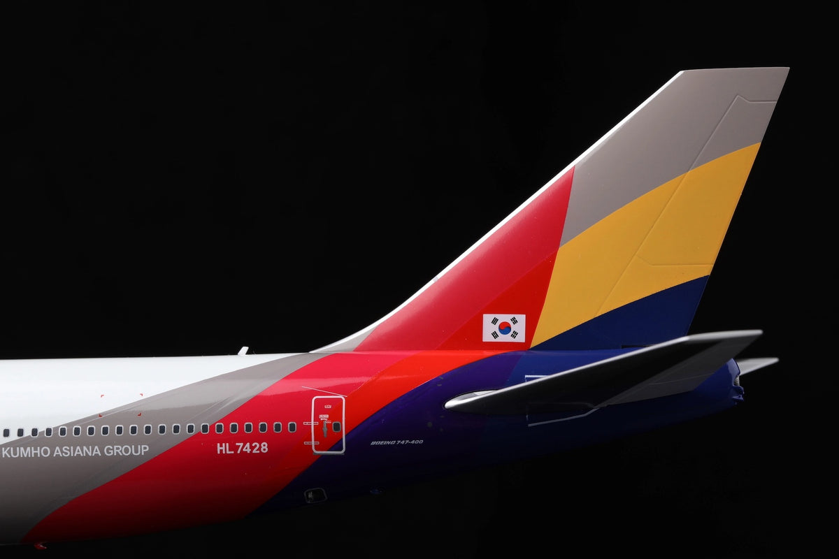 Asiana Airlines B747-400 HL7428 last flight diecast aircraft model