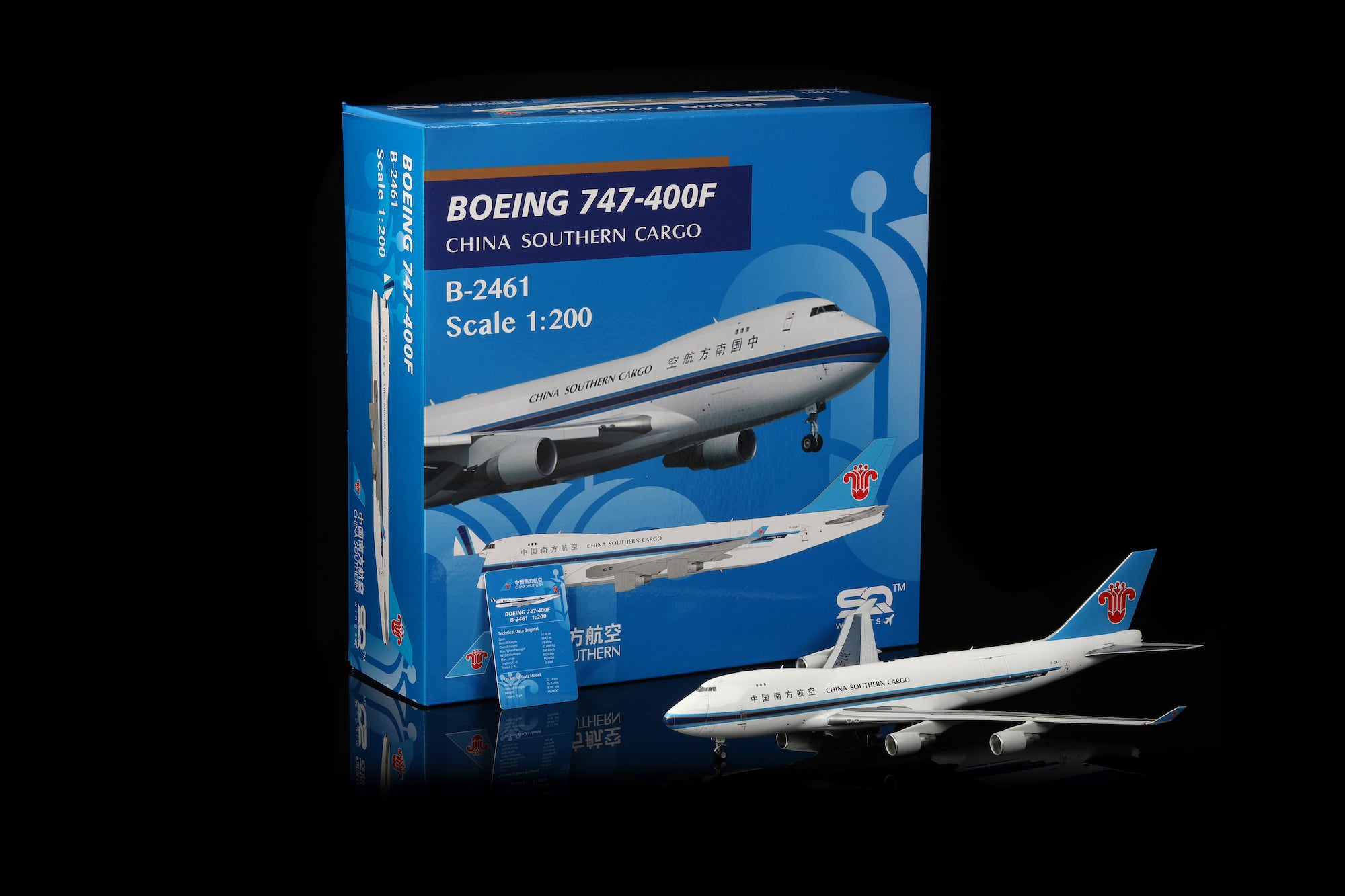 China Southern Airlines B747-400F B-2461 diecast aircraft model