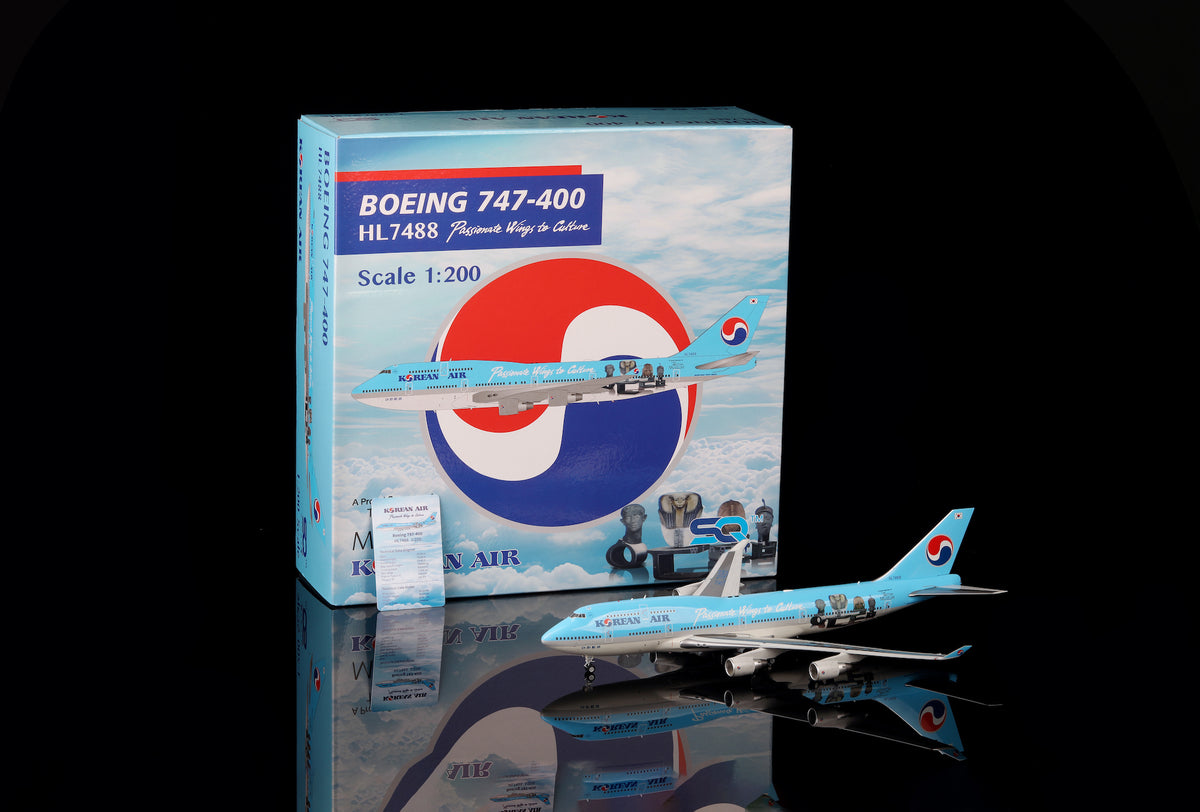 Korean Air B747-400 HL7488 "Korean Museum" diecast aircraft model
