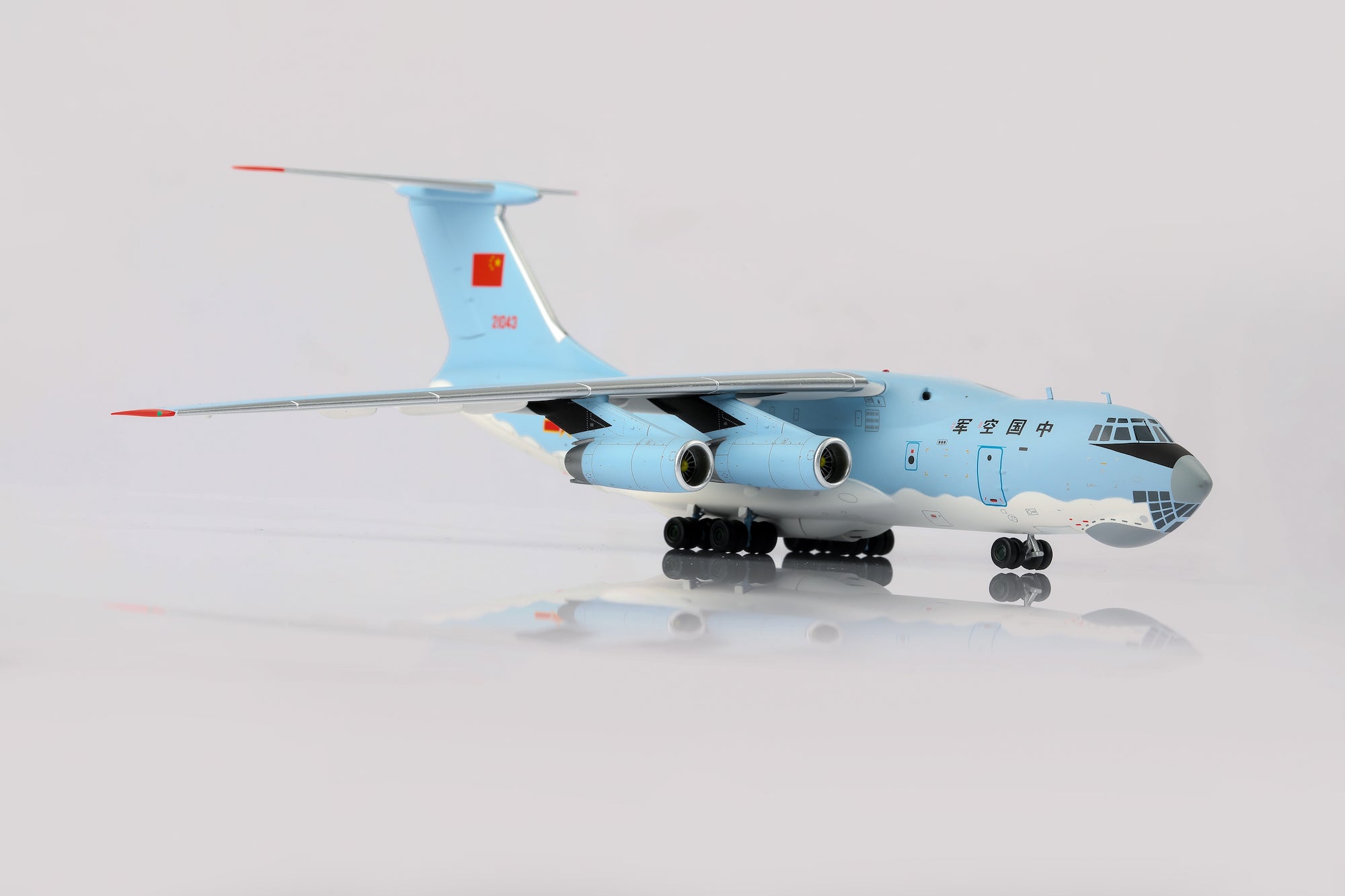 Ilyushin IL76 PLAAF 21043 diecast aircraft model