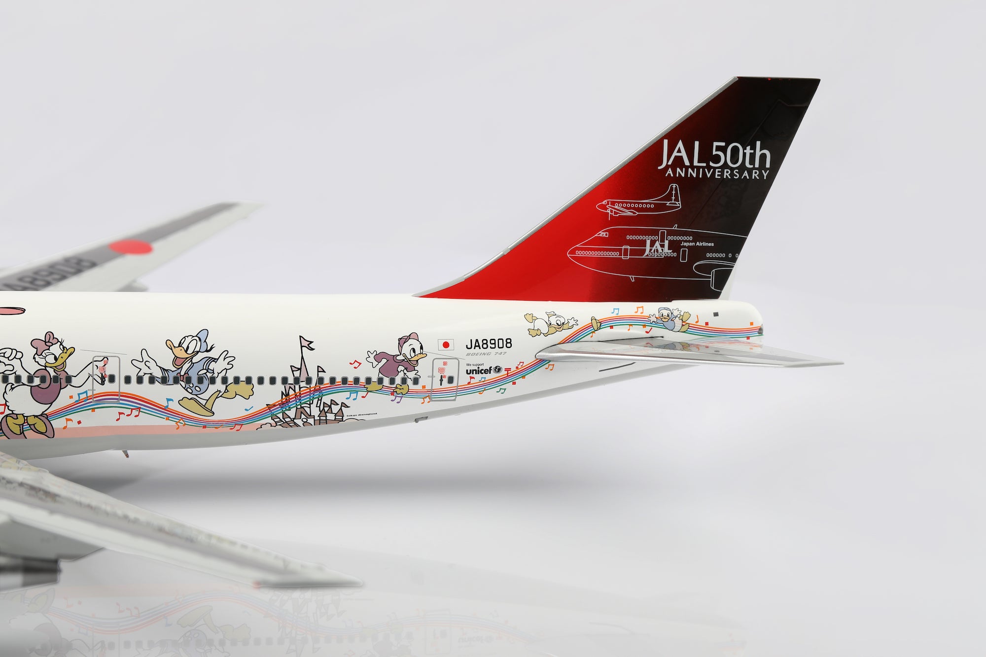 Japan Airlines B747-400D JA8908 diecast aircraft model