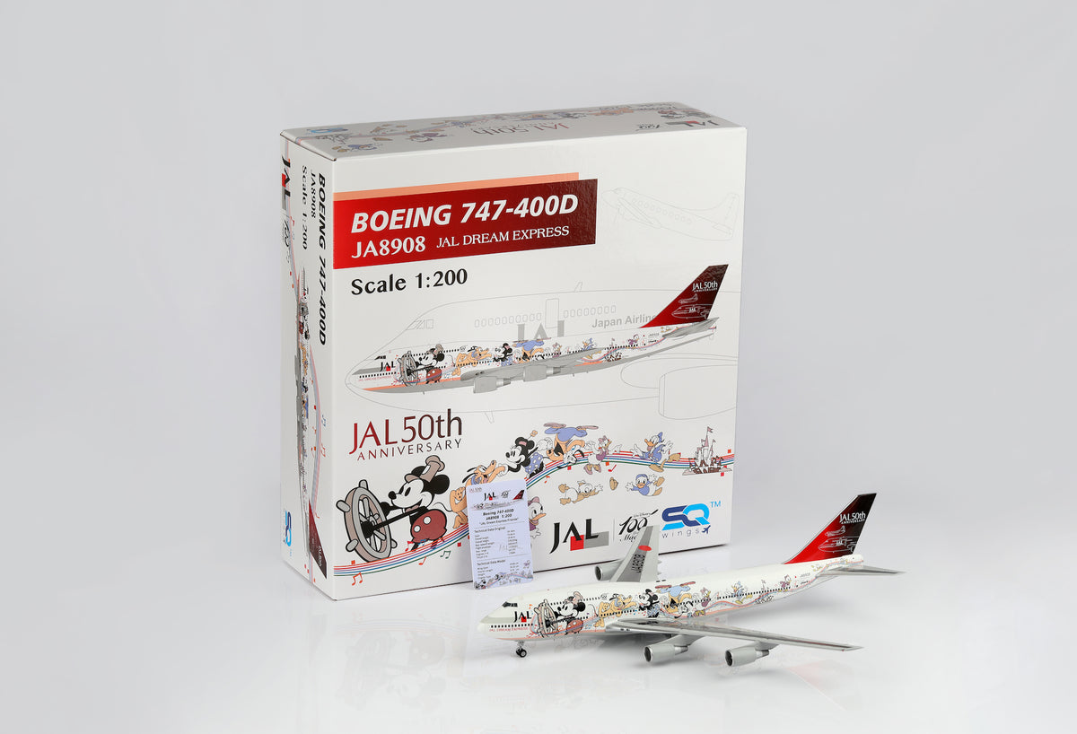 Japan Airlines B747-400D JA8908 diecast aircraft model