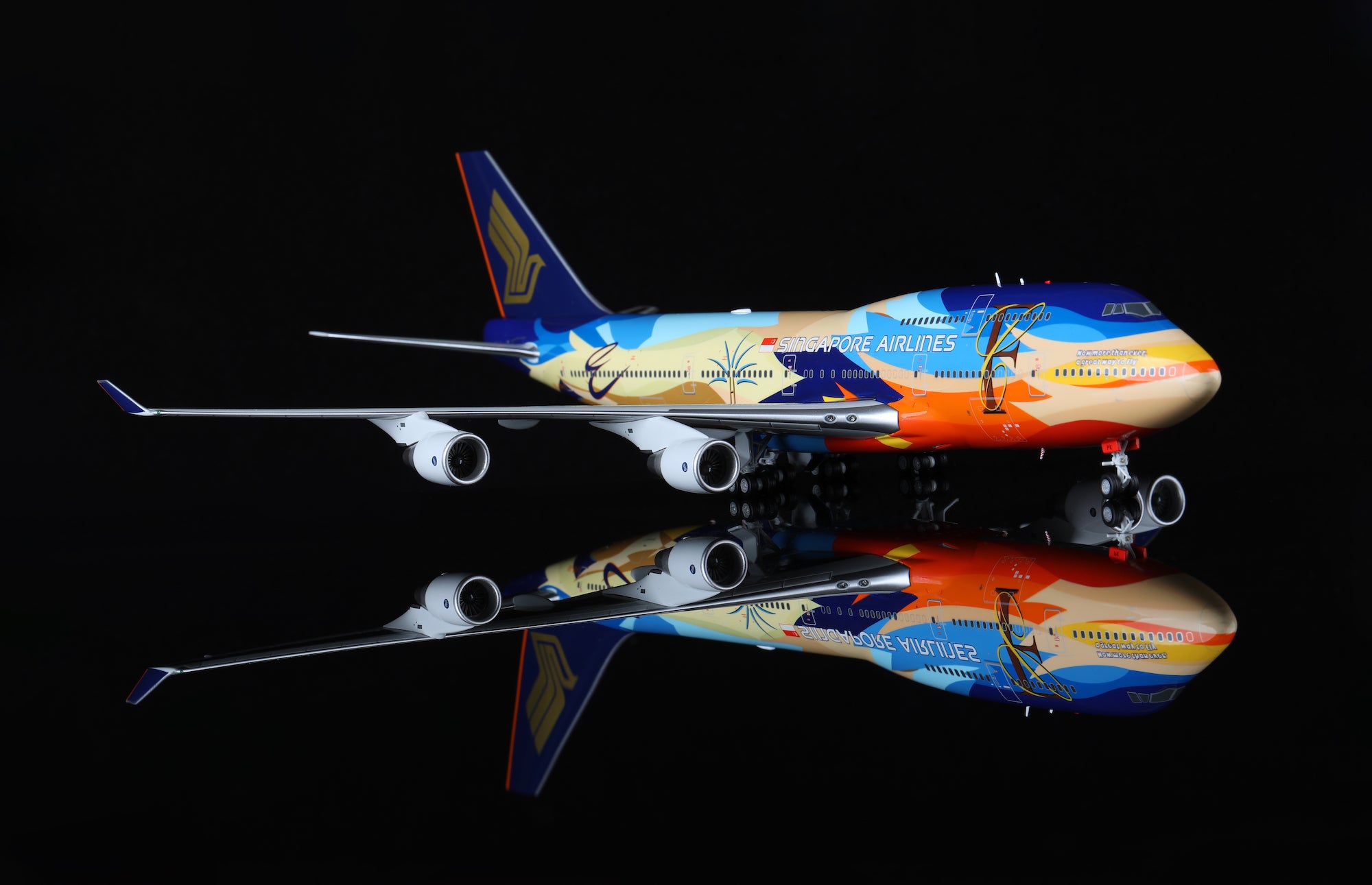 Boeing 747-400 Singapore Airlines "Tropical" 9V-SPK diecast aircraft model