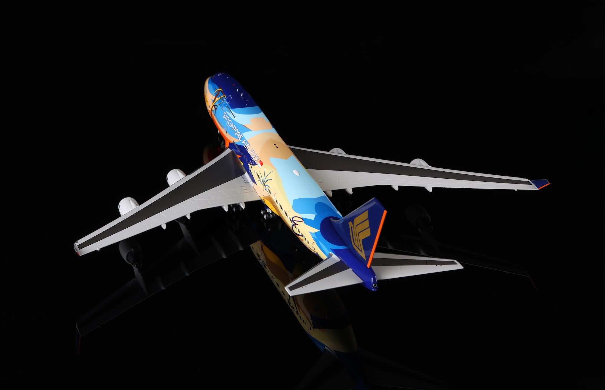 Boeing 747-400 Singapore Airlines "Tropical" 9V-SPK diecast aircraft model