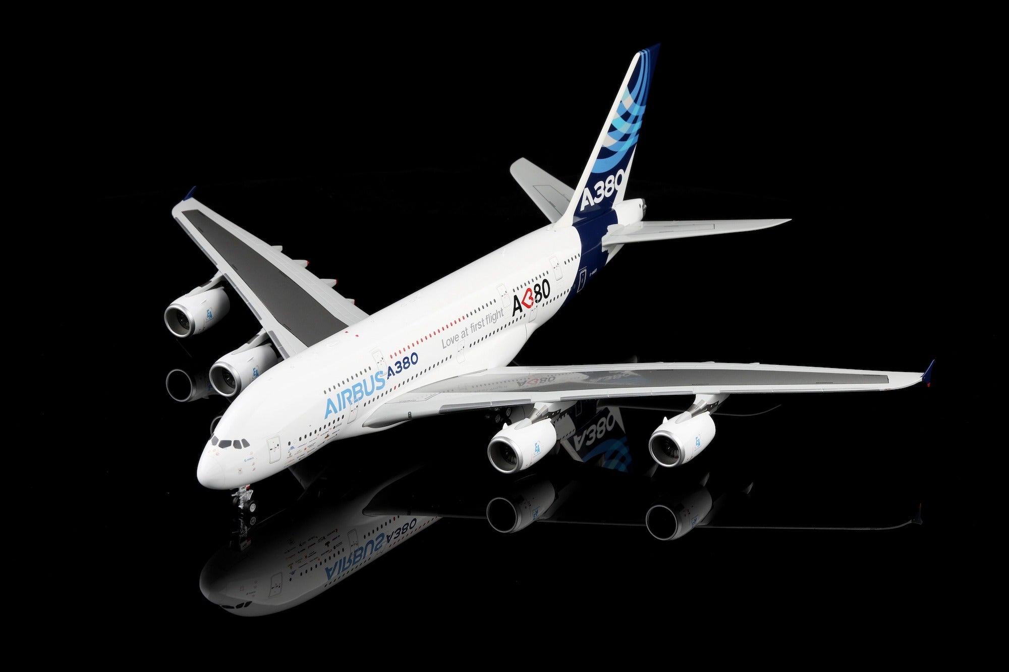 Airbus A380 F-WWDD House Color"Love at First Flight" diecast aircraft model