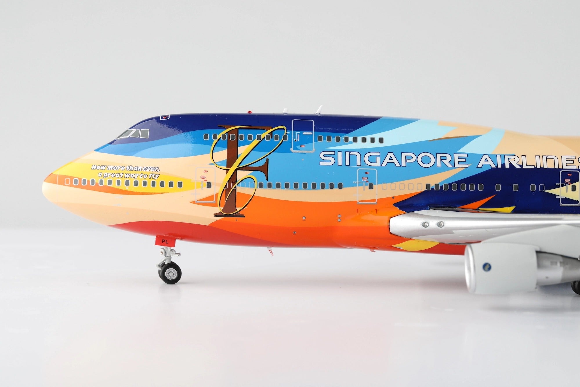 Singapore Airlines B747-400 9V-SPL Tropical diecast aircraft model