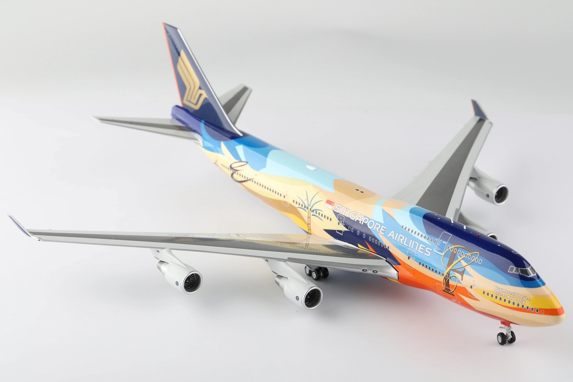 Singapore Airlines B747-400 9V-SPL Tropical diecast aircraft model