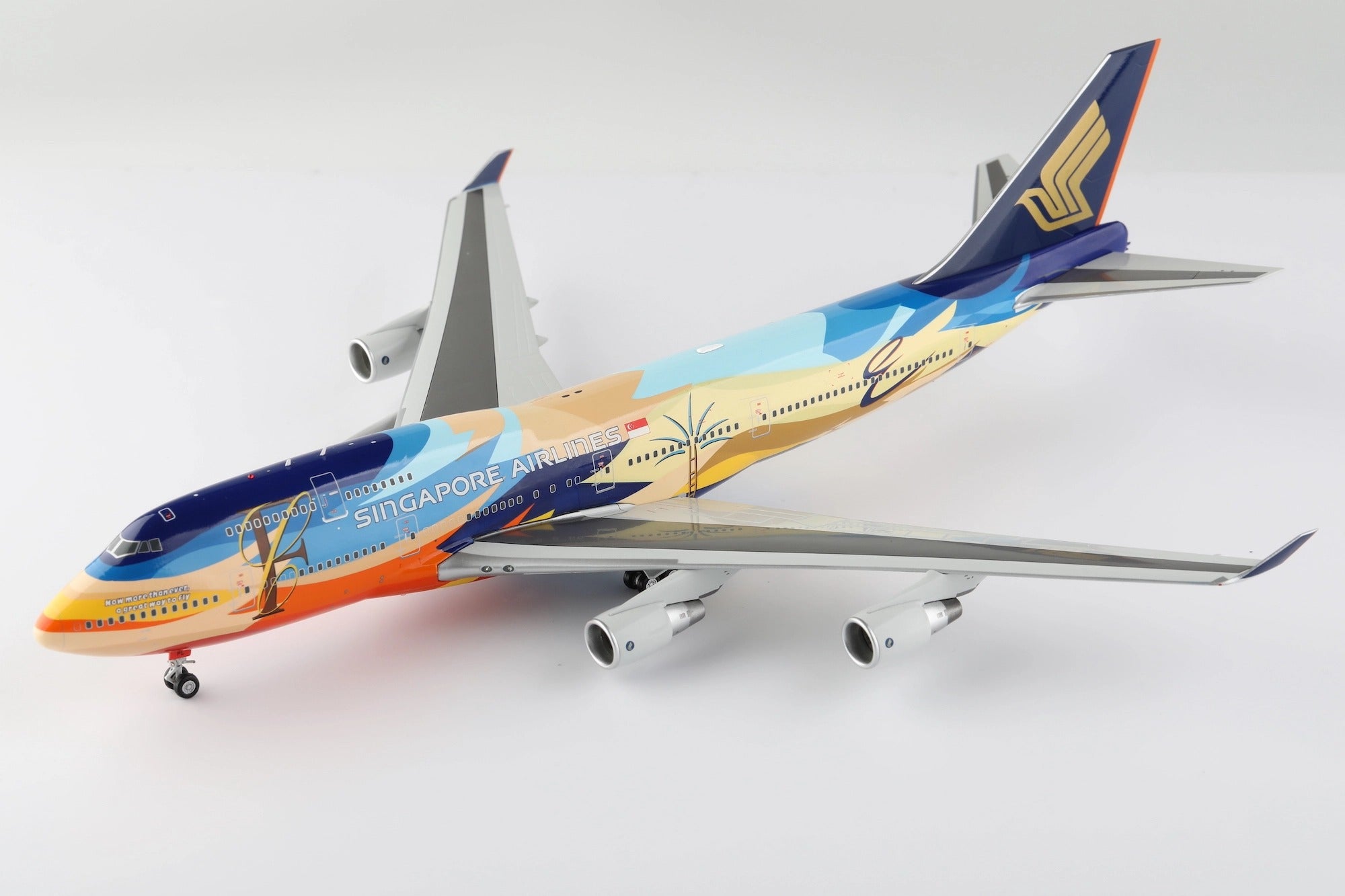 Singapore Airlines B747-400 9V-SPL Tropical diecast aircraft model