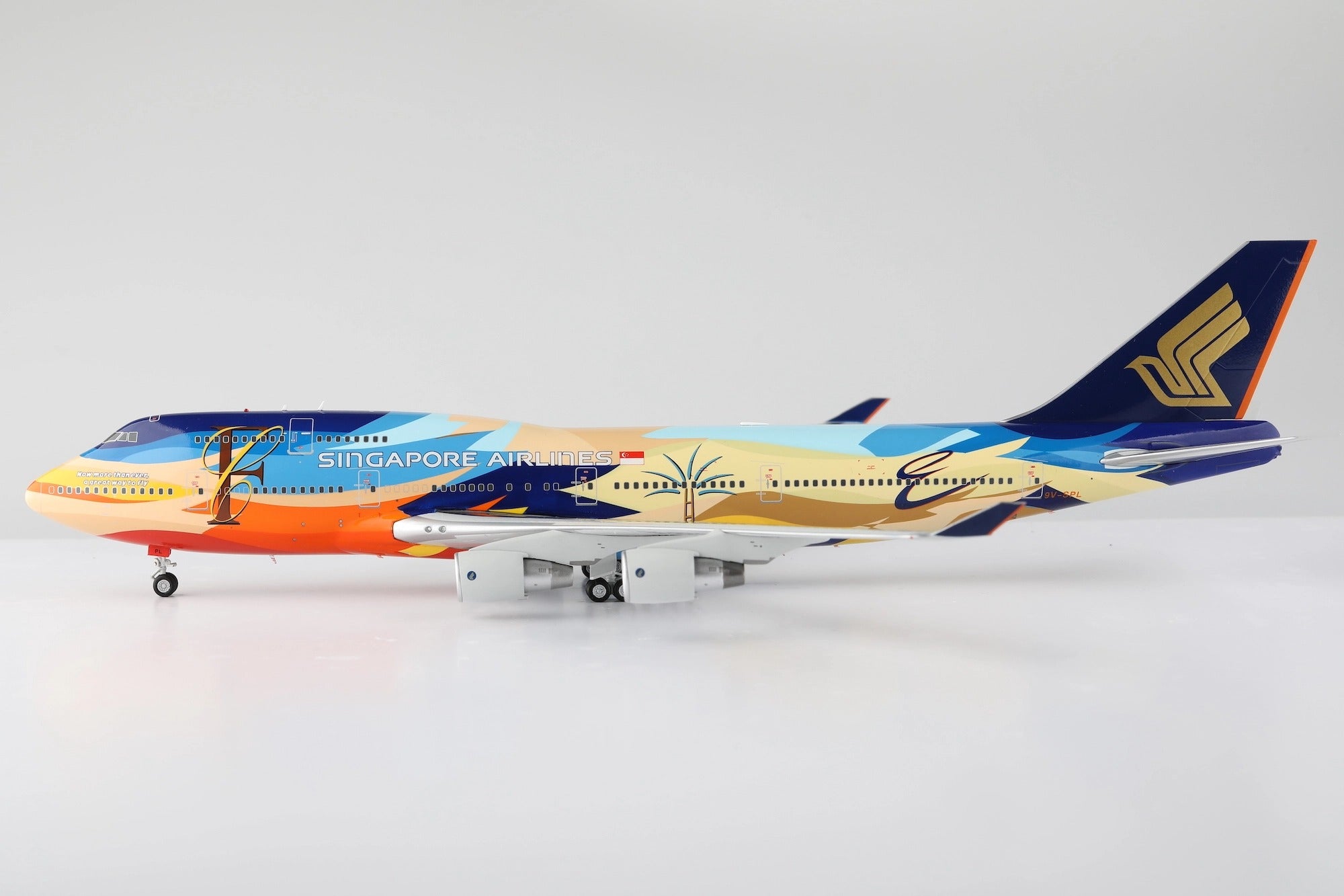 Singapore Airlines B747-400 9V-SPL Tropical diecast aircraft model