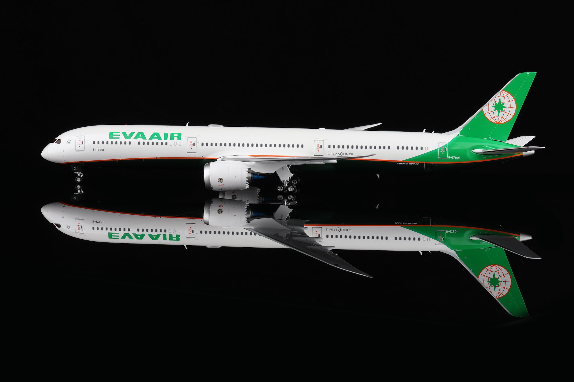 EVA Air B787-10 B-17801 diecast aircraft model