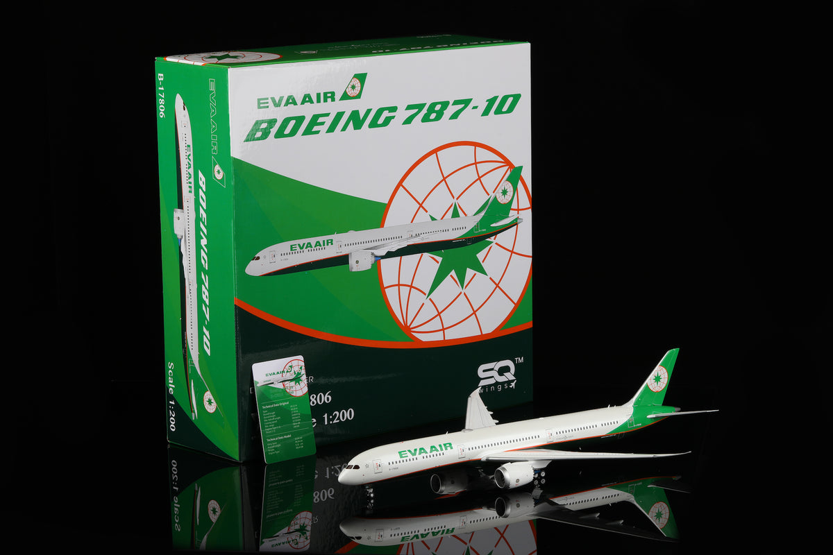 EVA Air B787-10 B-17806 diecast aircraft model