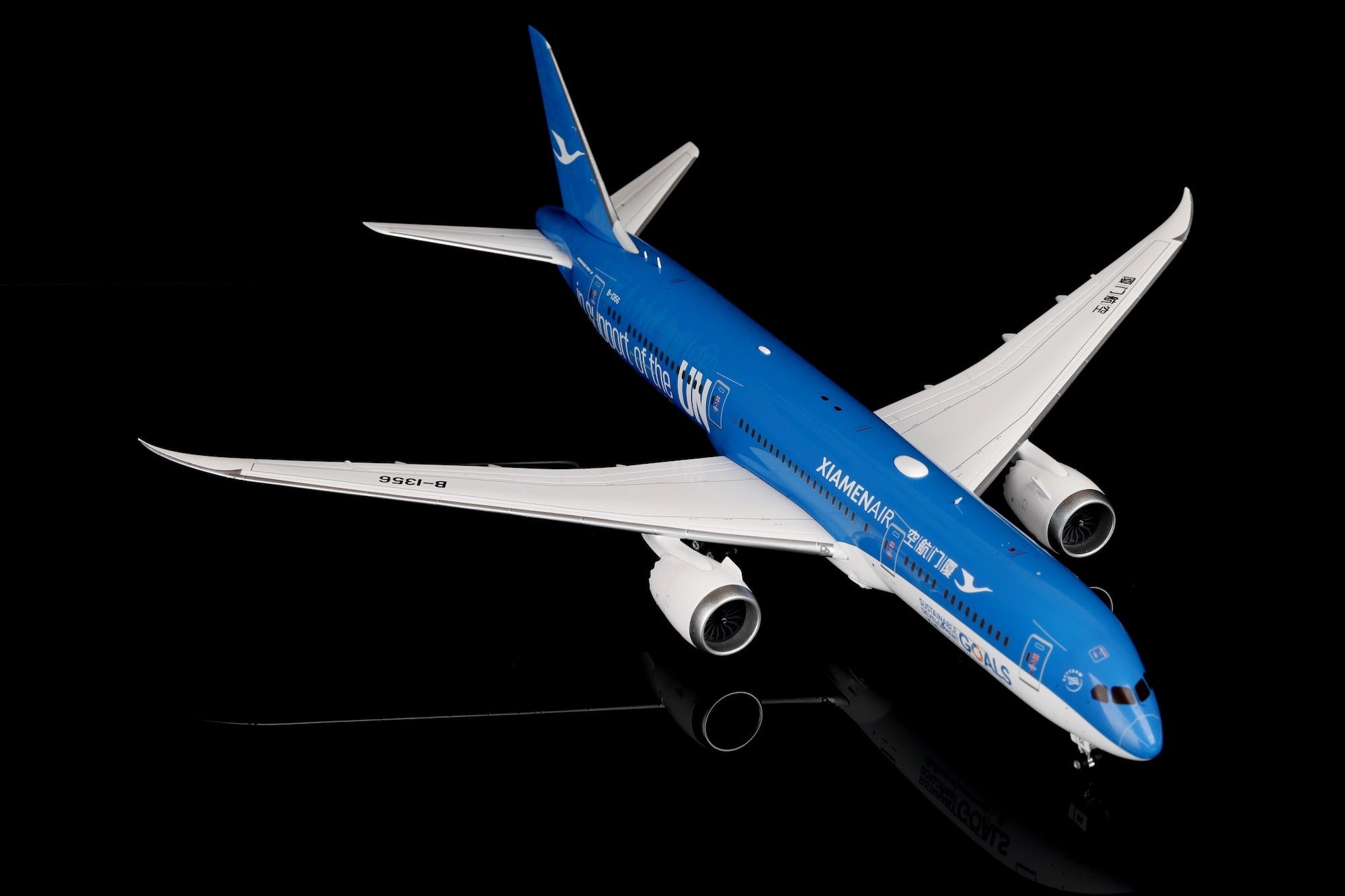 Xiamen Airlines B787-9 B-1356 "United Nations GOAL Livery" diecast aircraft model