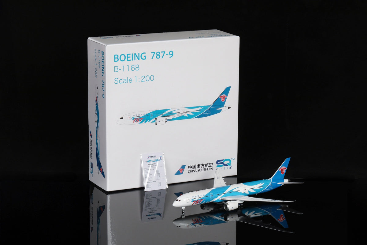 China Southern Airlines B787-9 B-1168 Boeing787-9 "787th" diecast aircraft model