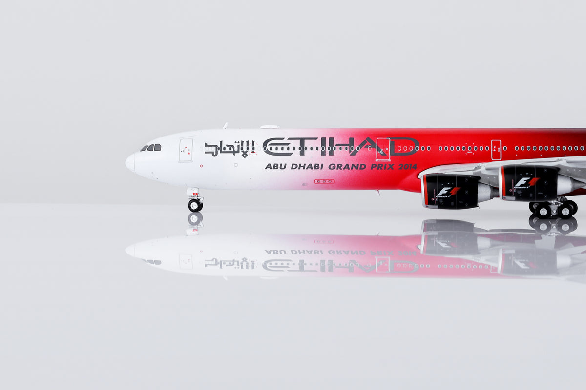 1/400 Etihad Airways A340-642 A6-EHJ "Abu Dhabi GP 2014" HY346092F Flaps Down - image 3