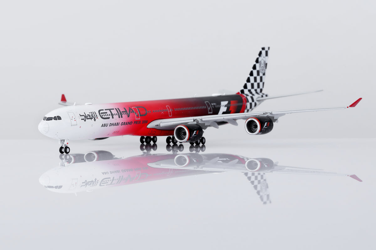 1/400 Etihad Airways A340-642 A6-EHJ "Abu Dhabi GP 2014" HY346092F Flaps Down - image 5