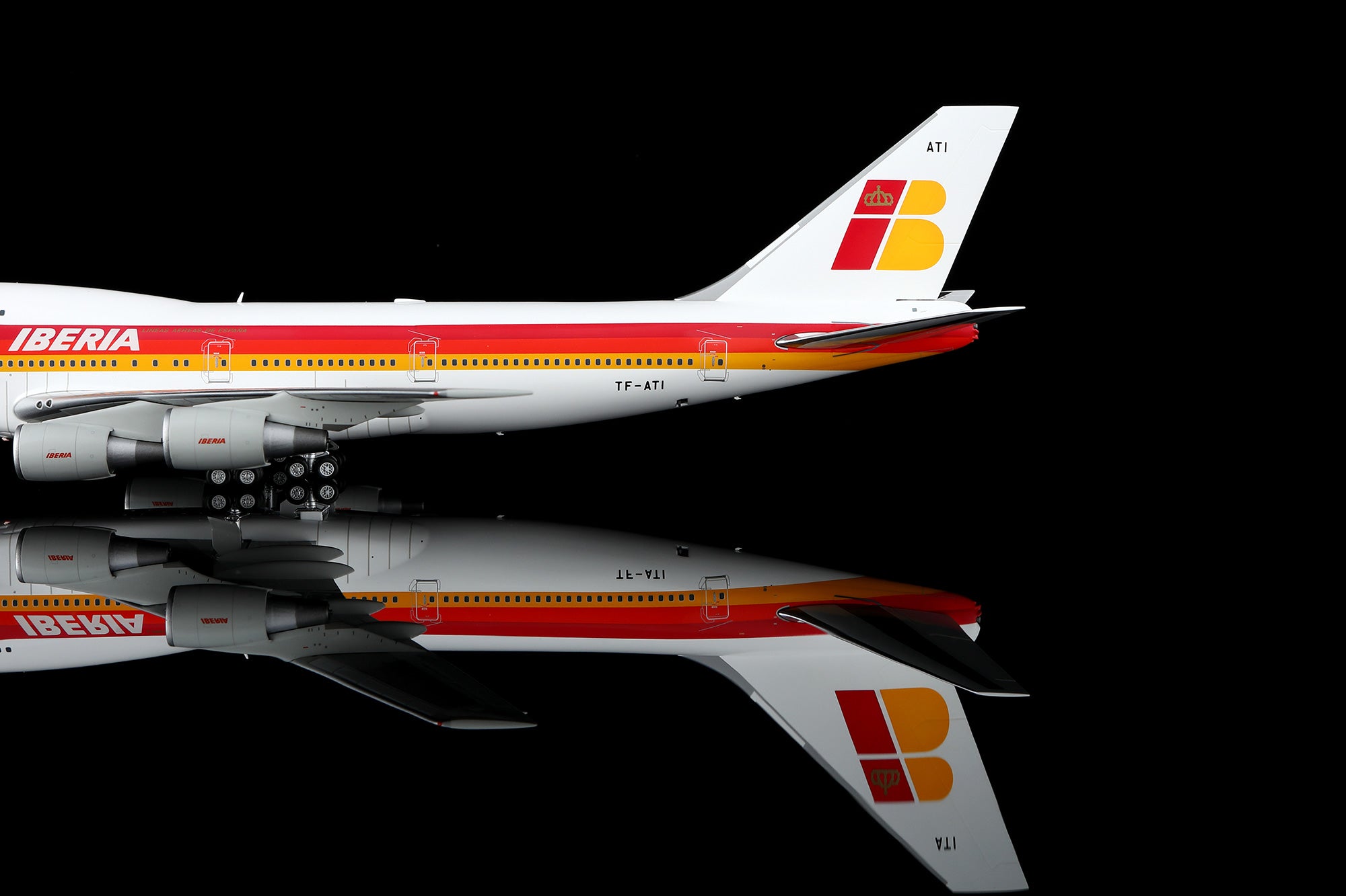 Iberia B747-300 TF-ATI diecast aircraft model