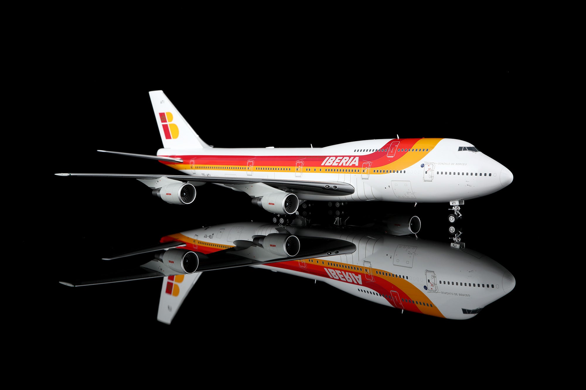 Iberia B747-300 TF-ATI diecast aircraft model